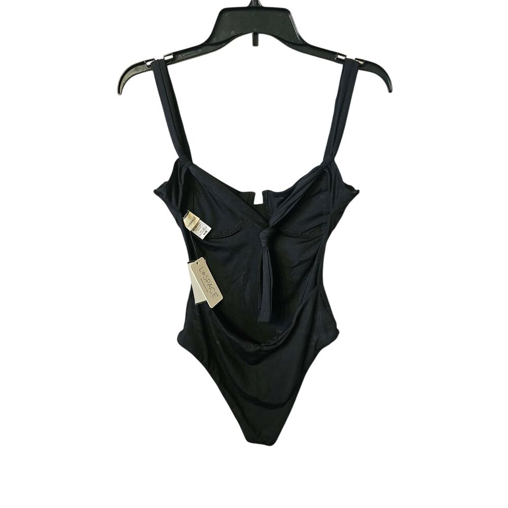 L*Space Kendal Underwire One-Piece Swimsuit - Black, Size Medium, NWT, MSRP $198 - Picture 4 of 7